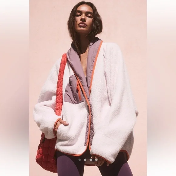 Free People Hit the Slopes Shawl Jacket Size Medium NWT - Picture 1 of 16